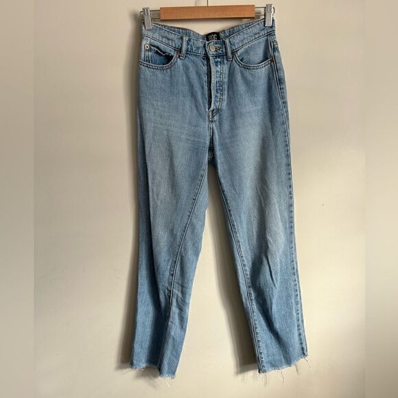 BDG Slim Straight Jean Frayed Hem Cropped Sz 25 - Picture 2 of 11